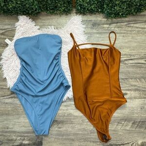 Stylish Blue and Orange Kids One Piece Set